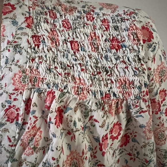 Jones New York Red and Pink 3/4 Sleeve Blouse - Picture 5 of 10